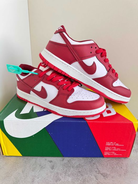 Adidași Nike AIR Dunk University Red, Unisex, NOI - Cu Cutie/Accesorii