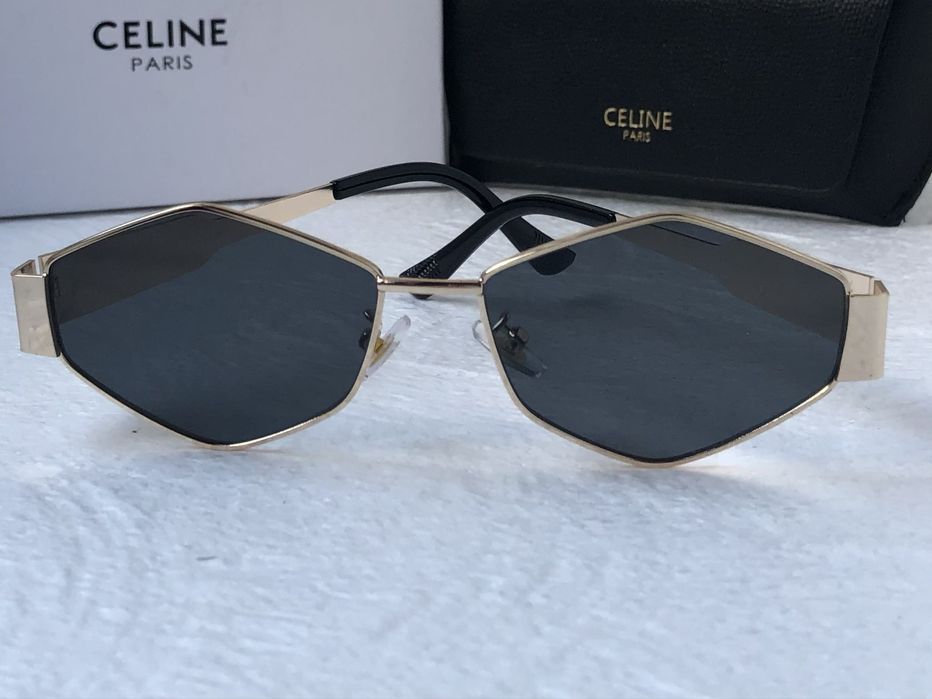 Дамски слънчеви очила ромб 2 цвята златни сребърни