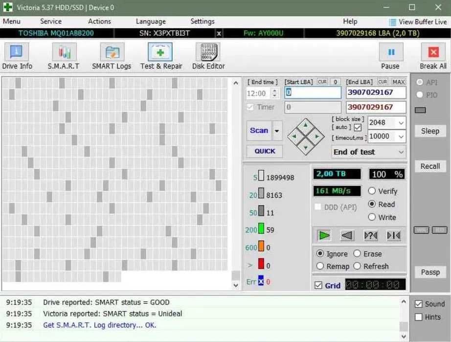 Внешний жесткий диск 2 ТБ (HHD) Toshiba USB 3.0