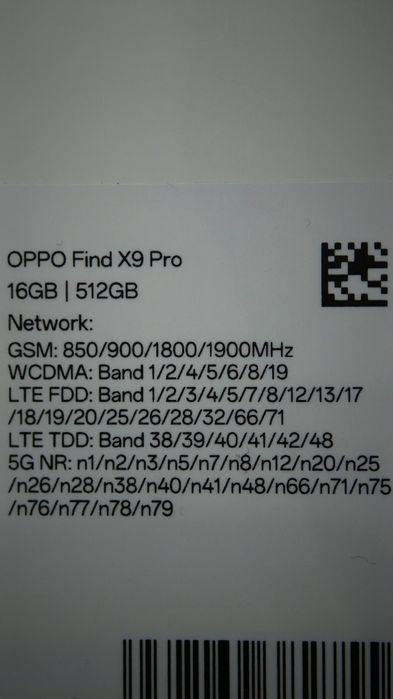 Oppo Find X9 Pro - Глобална версия, бял, 16GB Ram, 512 GB rom