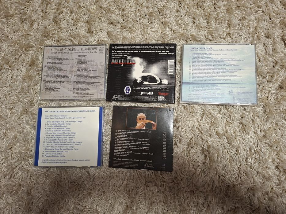 Lot 5 CD-uri de Colecție – Gheorghe Zamfir, Florin Chilian și Muzică S