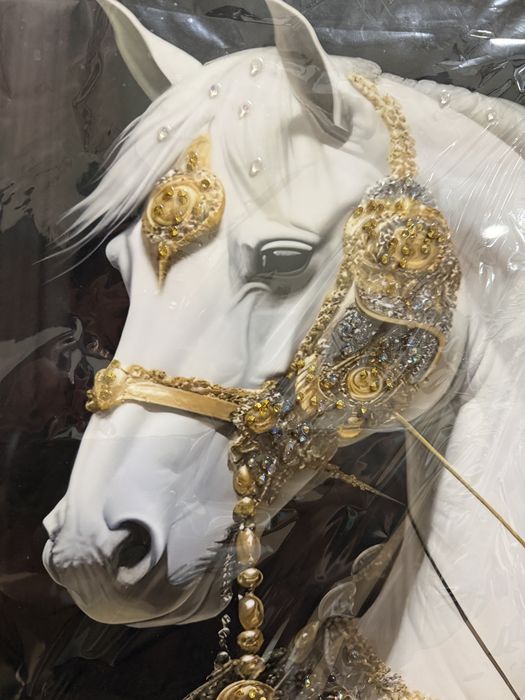 Картина лошадь со стразами