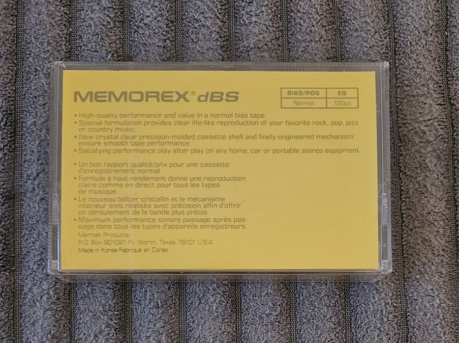 Lot 4 Casete Audio  Noi Memorex dBS 60 SUA