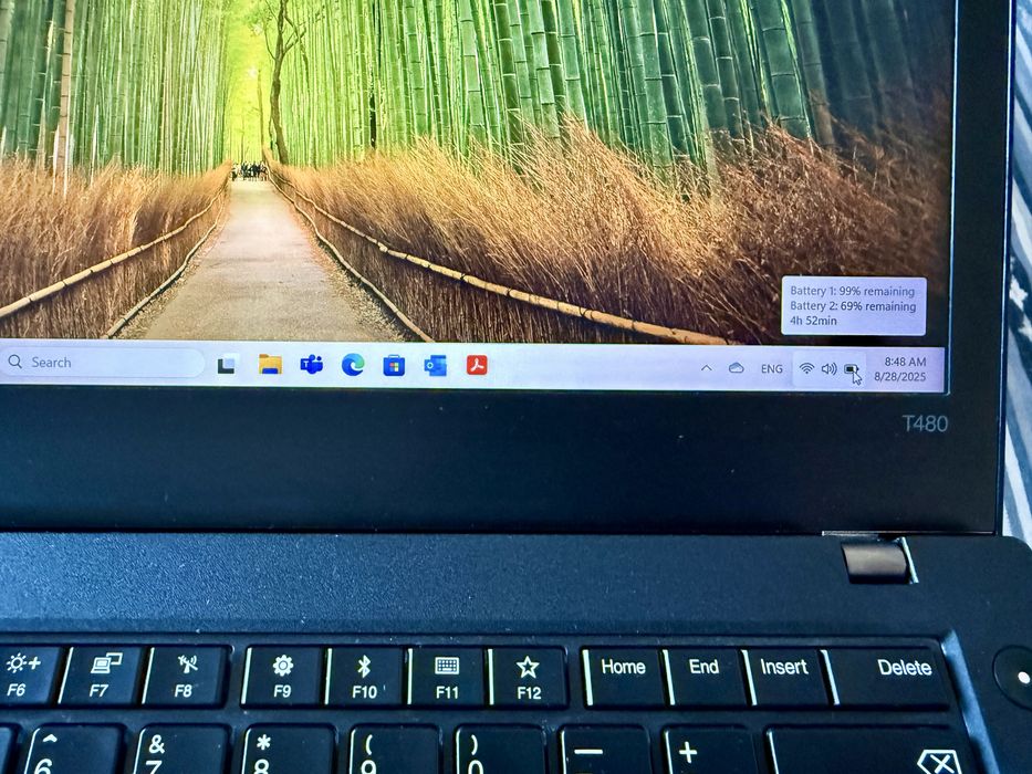 Vand laptop Lenovo ThinkPad T480 – i5 / 16GB RAM / SSD 256GB