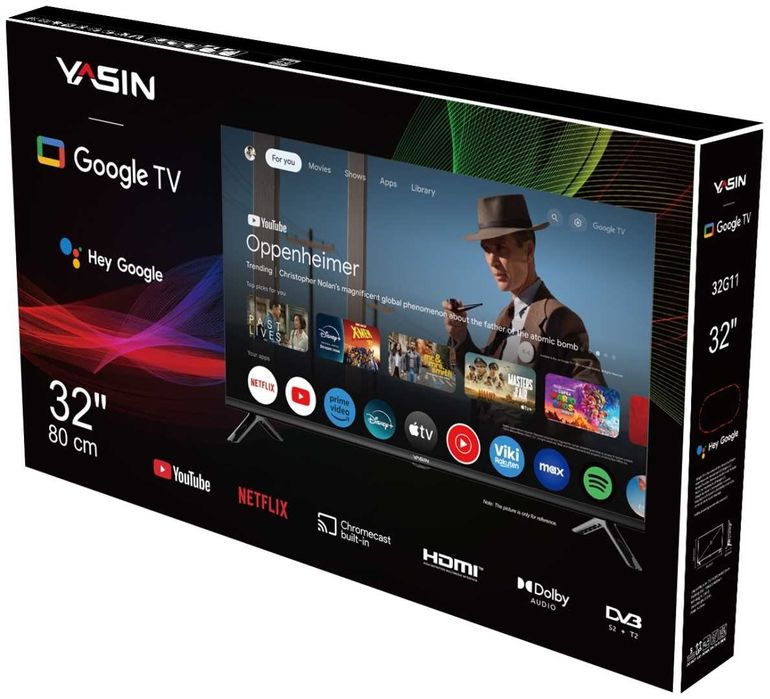 Телевизор Yasin 32G11 81 см черный