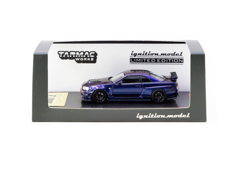 Tarmac x Ignition Mogeл - Nissan NISMO Skyline R34 Z- Tune Midnight Purple