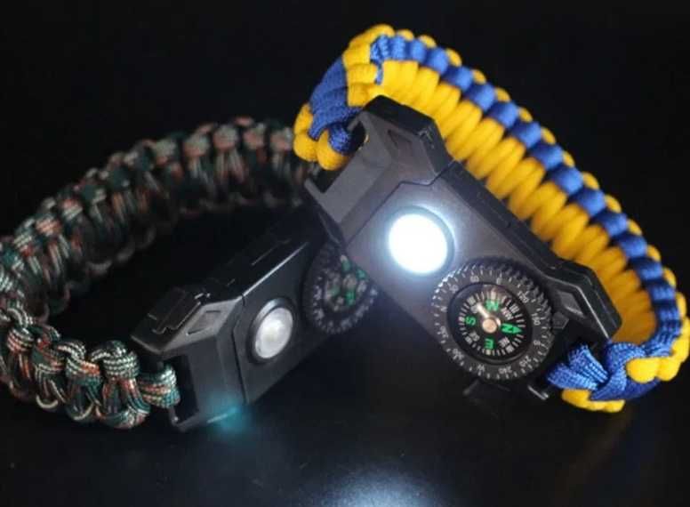 Мъжка тактическа гривна / гривна за оцеляване паракорд - Paracord