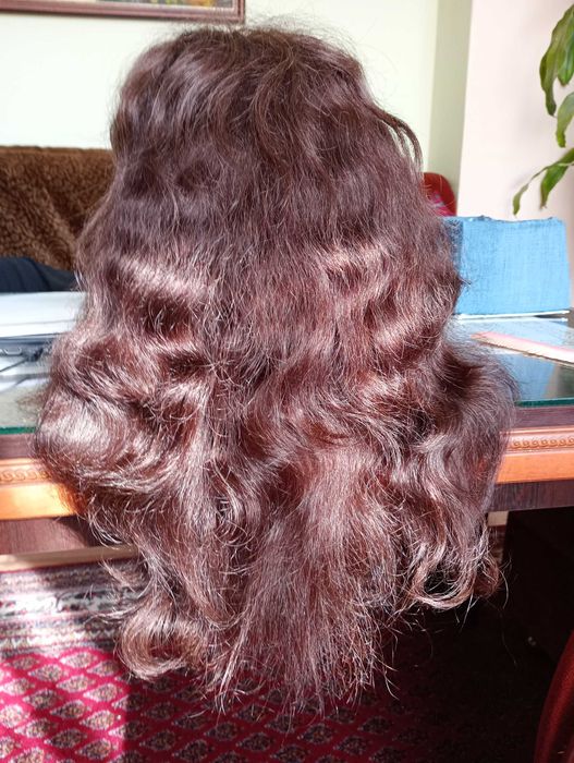 Дамска перука от естествен косъм