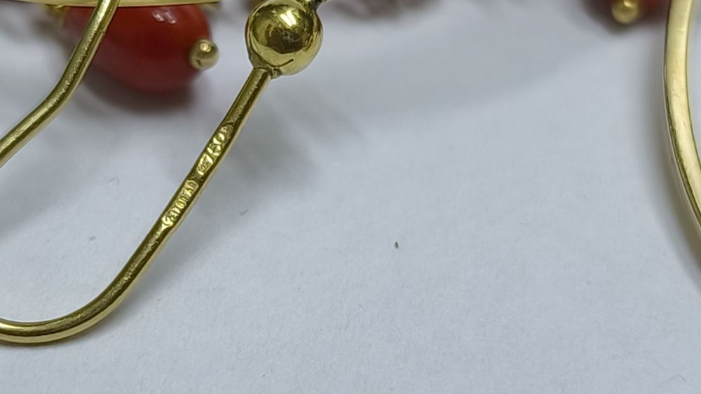 Серьги из жёлтого золота