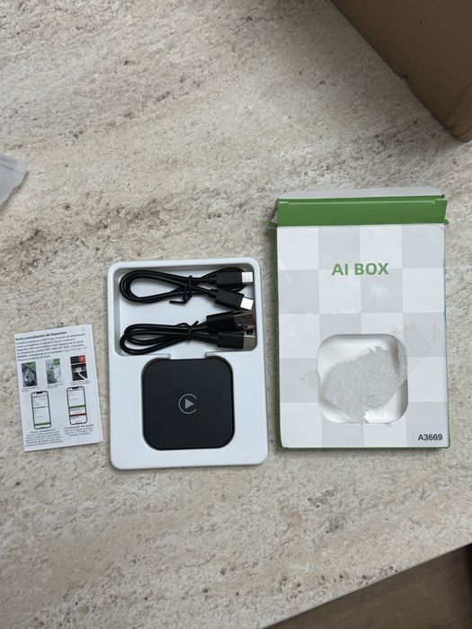 AI BOX A3669 Wireless CarPlay / Android Auto адаптер USB-C + USB