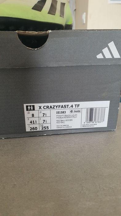 Футболни обувки бутонки Adidas X Crazyfast.4 TF номер 40.5