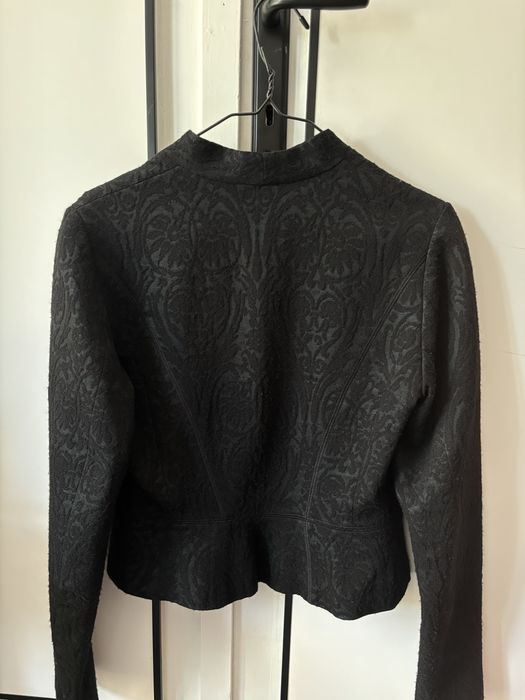 Черно сако с мотиви Andrews Ladies