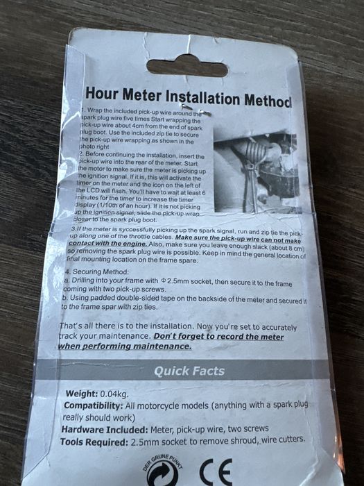 Моточасовник ( hour meter )