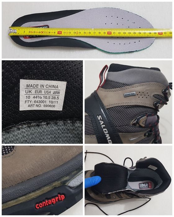 Bocanci Ghete Salomon Quest 4D Gore-Tex din piele pt bărbați Nr 44 2/3