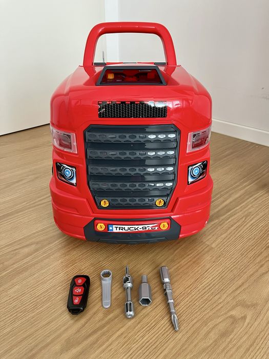 Atelier copii Homcom, Camion cu motor, 3-5 ani