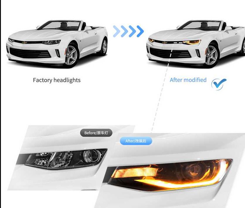 LED фарове Chevrolet Camaro 2016-2018