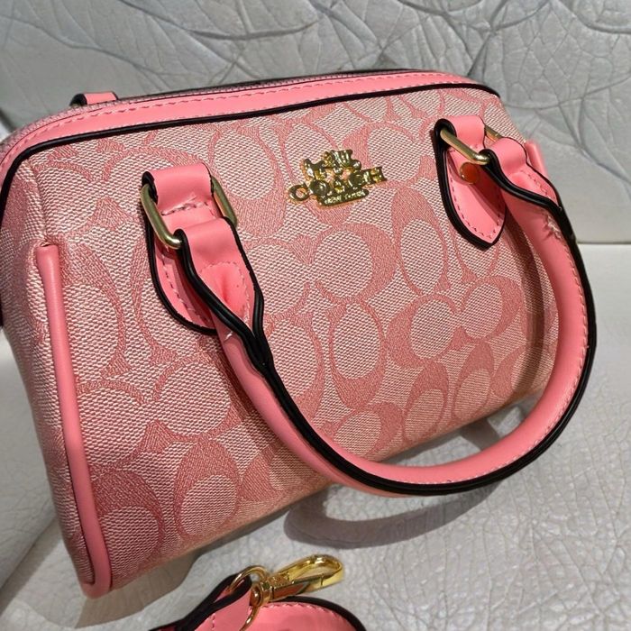Geanta Coach Pink/Roz Full Box//Premium