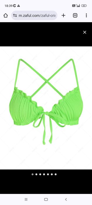 Costum de baie verde neon