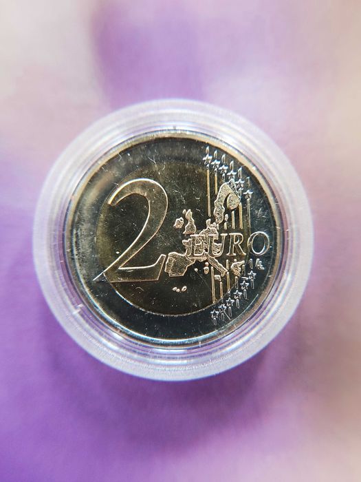 Редки 2 и 1 евро ГЪРЦИЯ от 2002 г. с буквата  "S" върху звездата!