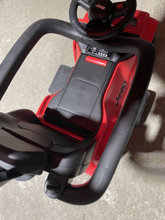 Masinuta cu maner parental si roti EVA Jeep Wrangler