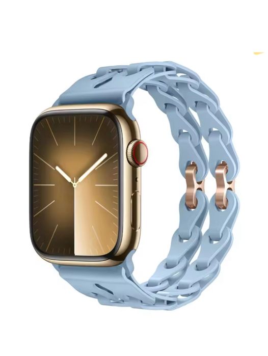 Curea Silicon Impletita Compatibil Ceas Apple Watch Husa Folie Silicon