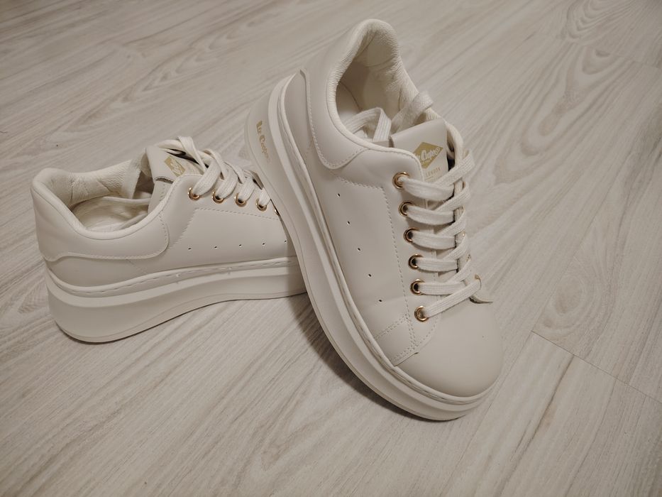 Дамски кецове Lee Cooper - светло бежови, 37- ми номер