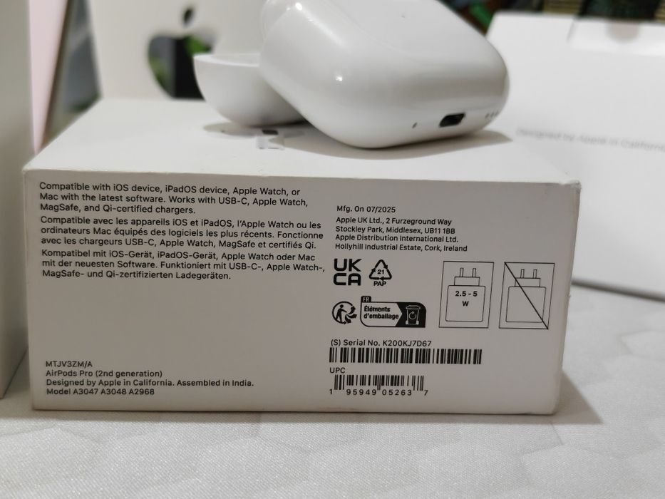 AirPods PRO 2 (Căști Apple) Originale Apple Data de Producție 07/2025 (Ofertă Preț) Full Box