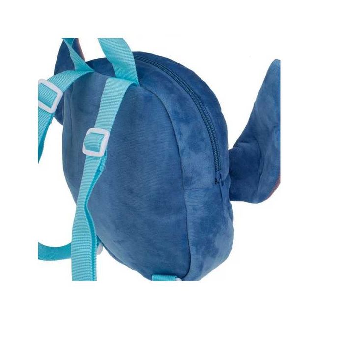 Детска плюшена раница, За деца, Stitch, Синя