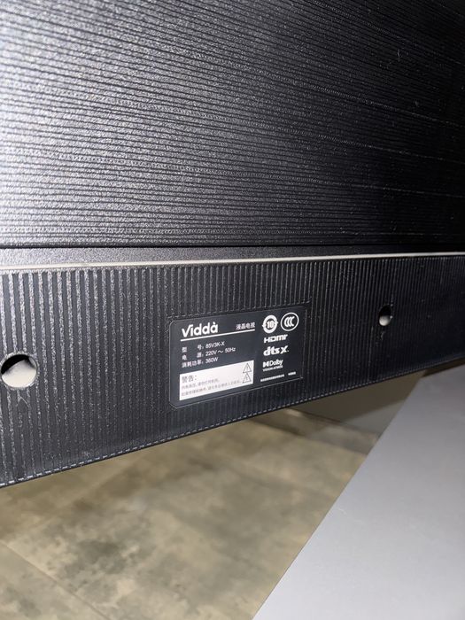 Продается телевизор Vidda 85V3K-X  игравой