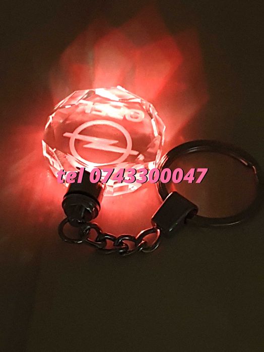 Breloc Sticla - Cu Display Led 6 Culori Opel Componenta Practic Montaj