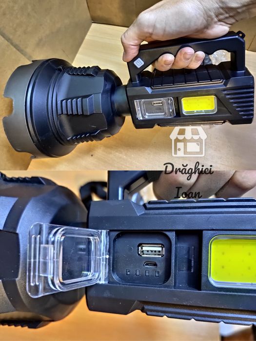 Lanterna PROIECTOR MARE TD999 cu actiune la distante f mari si led COB