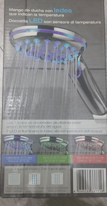 Para de Dus, 3 moduri, leduri RGB, Nou!