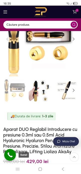 Hyaluron pen cu presiune mare