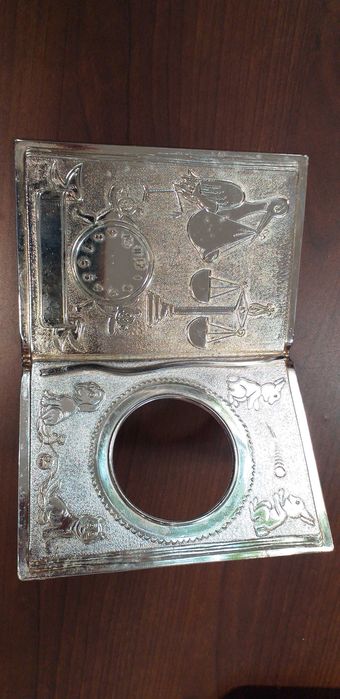 Rama foto argint pentru bebelus nascut in zodia balanta