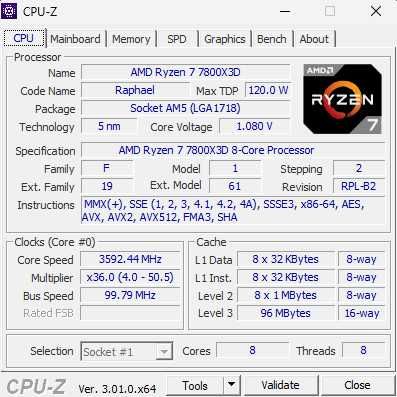 RTX 5070 / Ryzen 7 780X3D / DDR5 32 GB