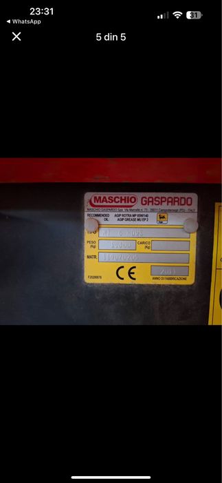 Semanatoare Gaspardo mt6, 6 randuri