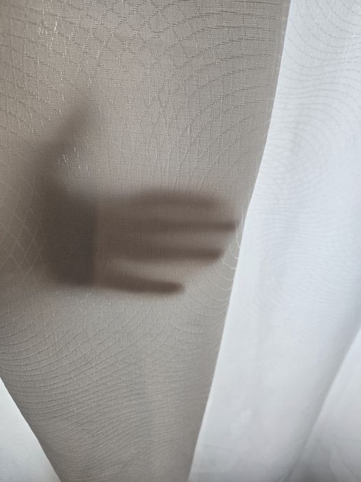 Завеси полупрозрачни екрю