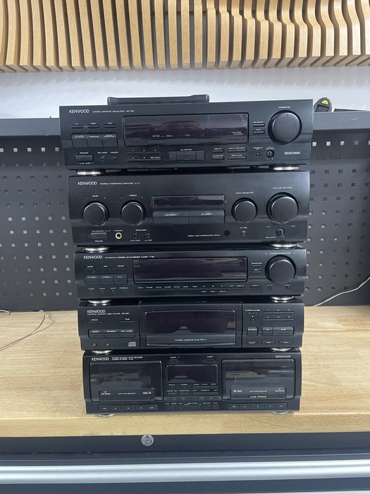 Linie kenwood amplificator a-77 egalizator ge-760 cd dp-m87 deck x 87