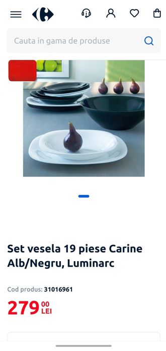 Set farfurii porțelan Luminarc 19 piese