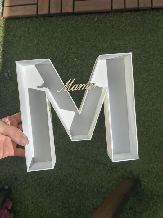 Празни букви, заготовки за сапунени розички, цветя, бонбони