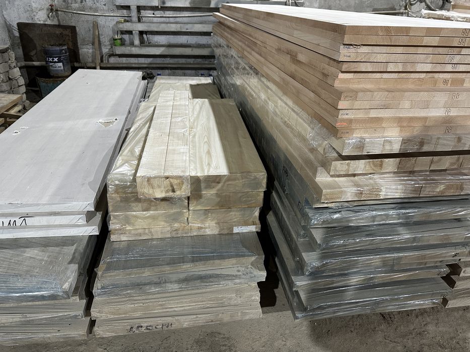 Мебельный щит дуб, бук, ясинь, береза