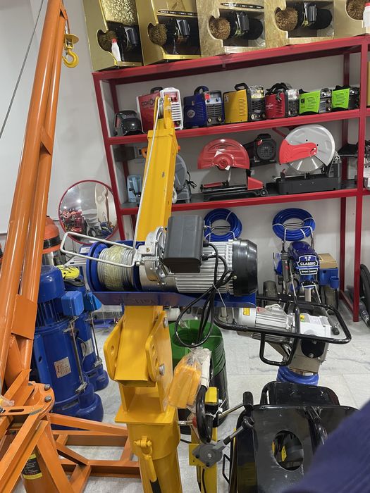 Мини кран с лебёдка