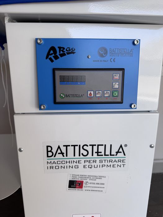 Masă profesională de călcat Battistella Argo cu generator de abur + fier