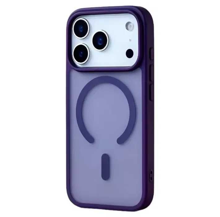 Husa Silicon / MagSafe / Spate fumuriu / Anti Soc / iPhone 17 Pro Max