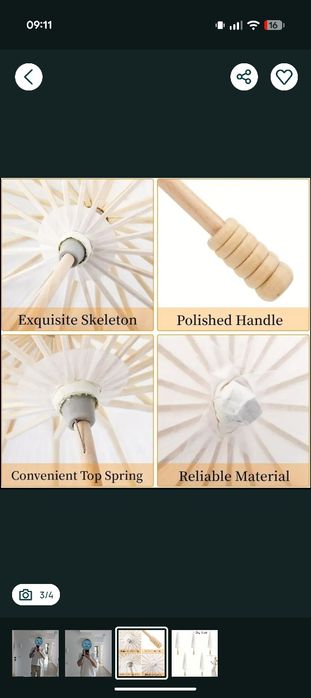 Umbrele noi din hârtie de soare pentru evenimente