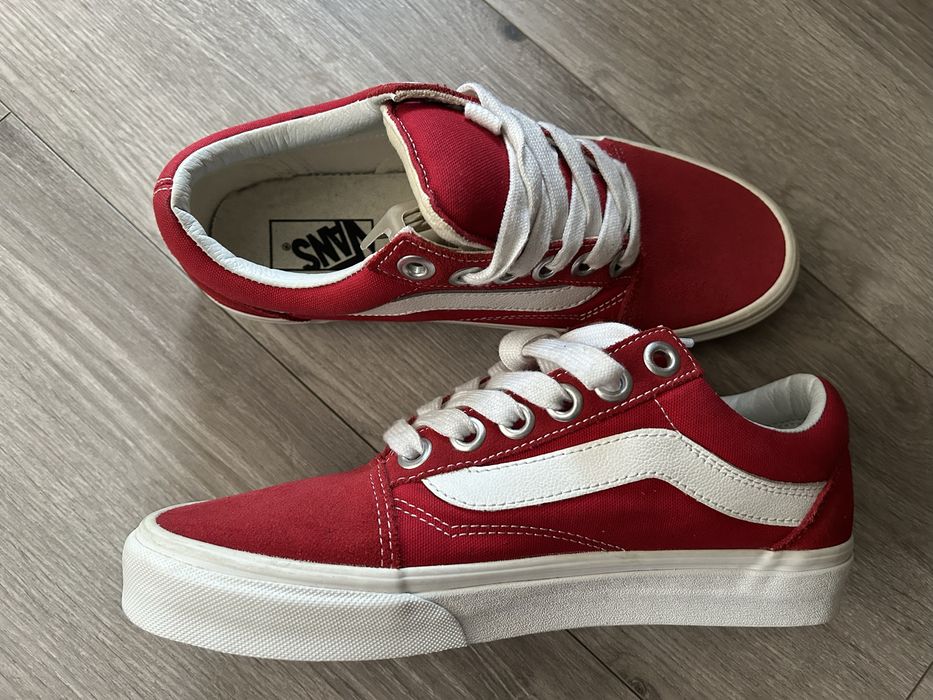 Vans Old Skool Platform Red/White – Mărime 42