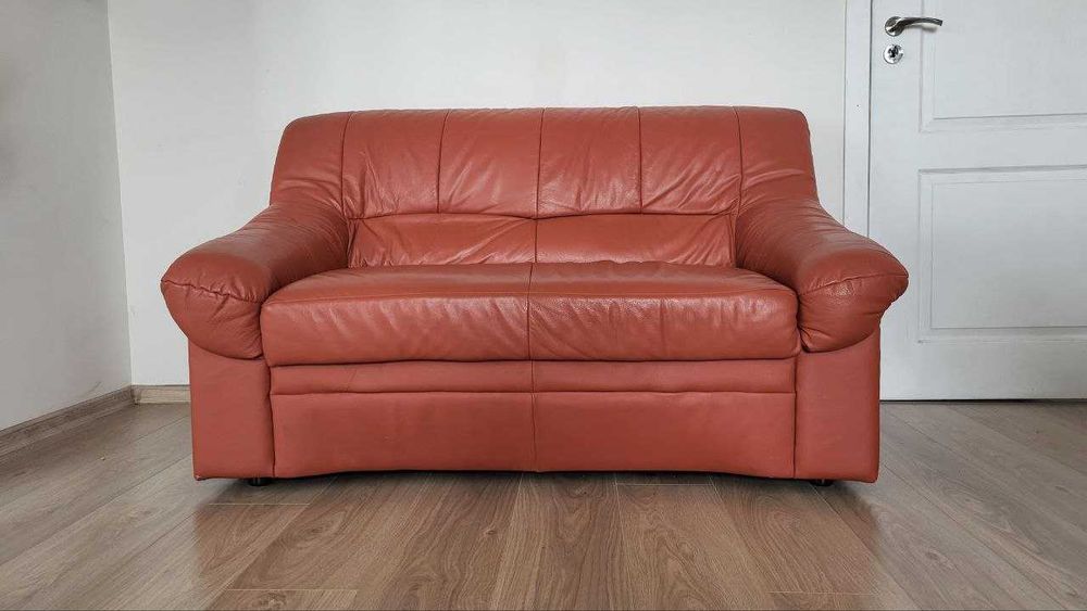 Кожени дивани 2 броя - 2ка и 3ка