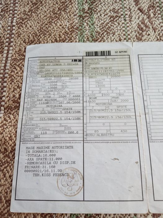 Vândsau schimb Daf basculabil