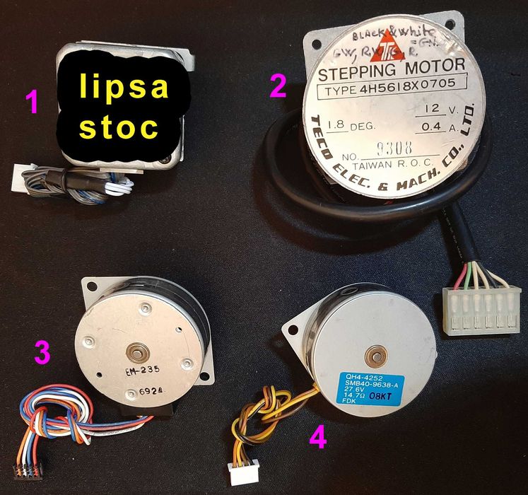 Motorase pas cu pas step by step stepper, motoare simple automatizari
