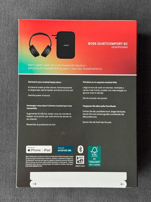 Casti over-ear Bose QuietComfort SC 2024, Noise Cancelling, Negru